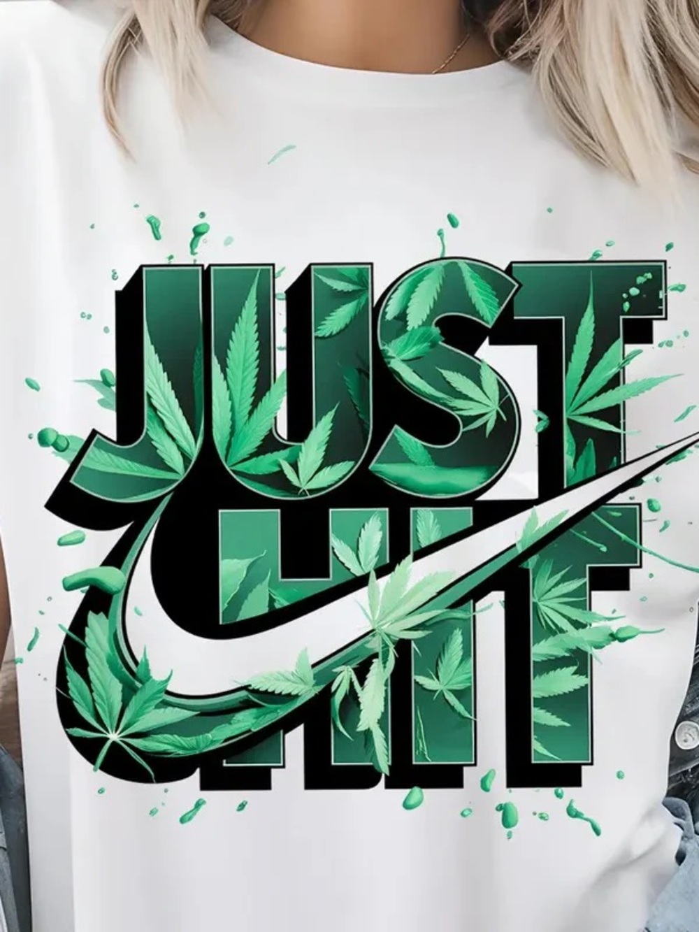 Just Shift It – Funny Weed Leaf Graphic Tee | Trendy Streetwear Unisex T-Shirt